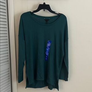 Banana Republic Deep Teal Long Sleeve Top